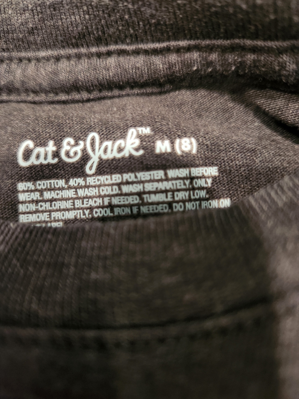 Cat & Jack Short Sleeve Pocket Tees - Gray & Tan - Picture 2 of 3
